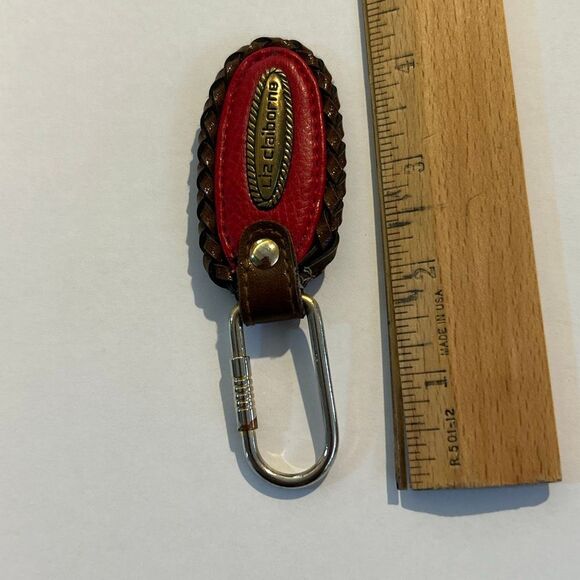 LIZ CLAIBORNE Red Leather Keychain - Picture 4 of 4